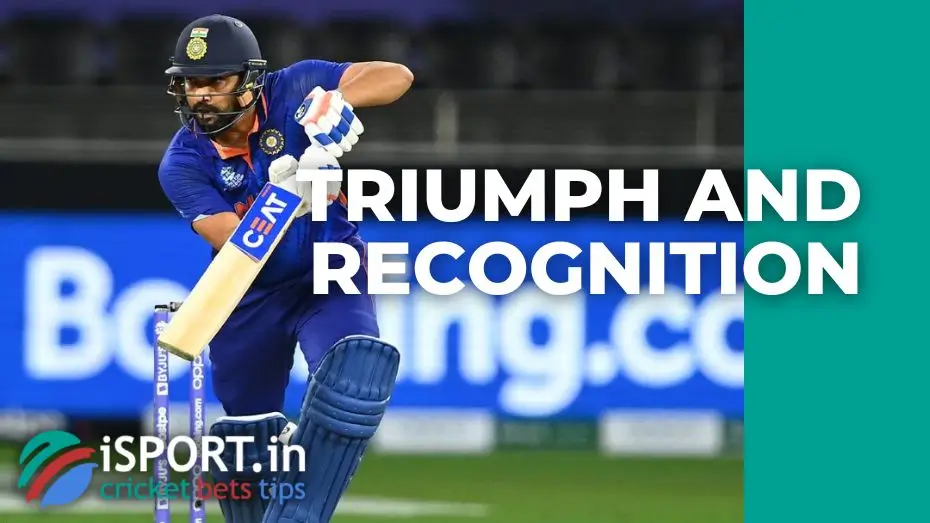 Rohit Sharma Gets Impact Player of the Series Award 2 Rohit Sharma gets Impact Player of the Series Award: triumph and recognition