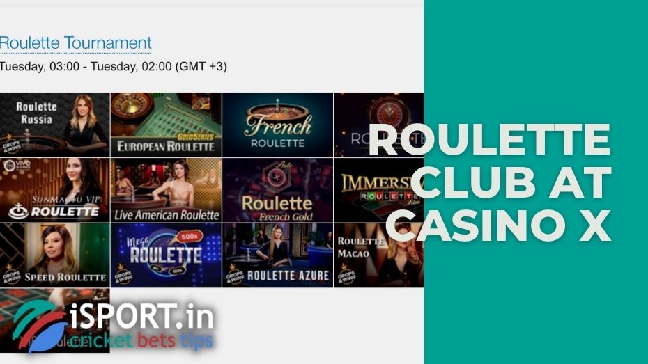 Roulette Club at Casino X: general information