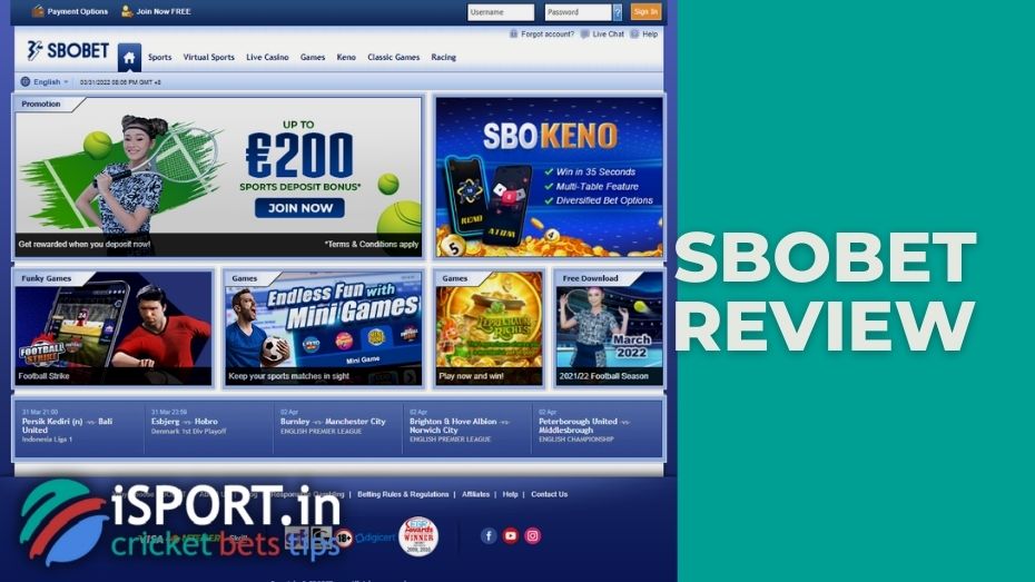Sbobet review for India