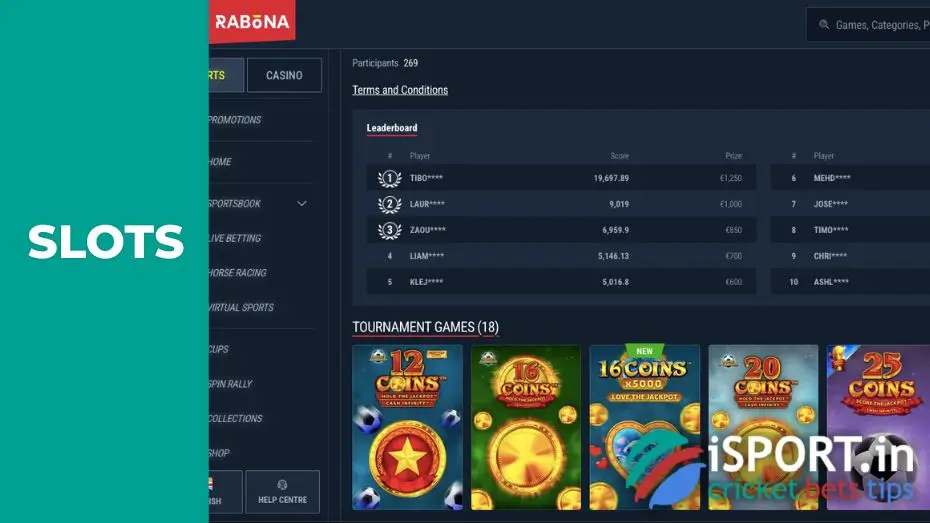 Score the Jackpot at Rabona details