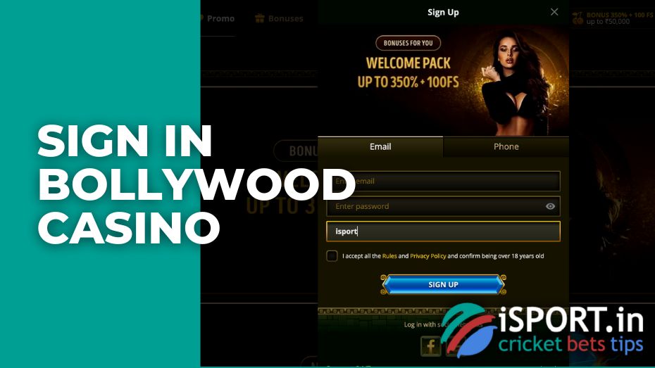 Sign in Bollywood casino