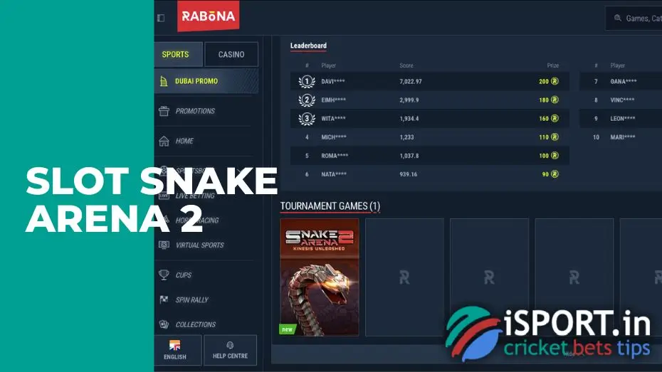 Slot of the Week in Rabona 2 Slot of the Week in Rabona - Snake arena 2