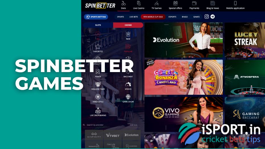 Spinbetter games