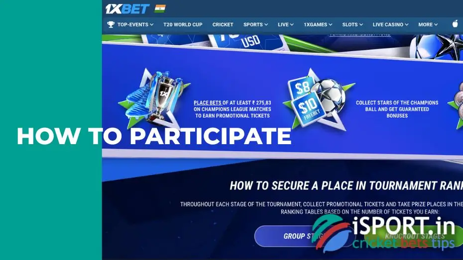 How to participate in Star League at 1xBet