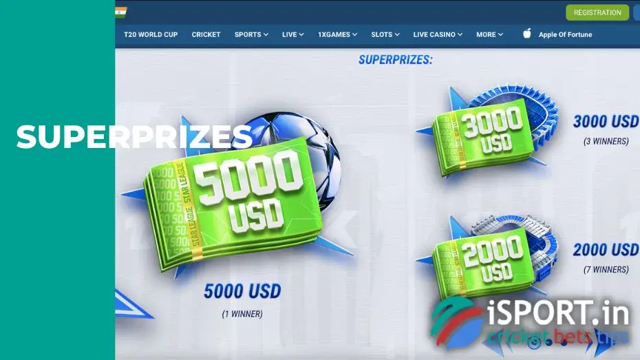 Prize Draws of Star League Super at 1xBet