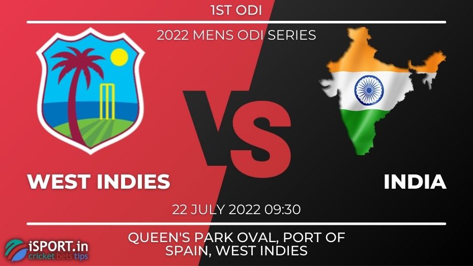 West Indies — India Prediction on July 22