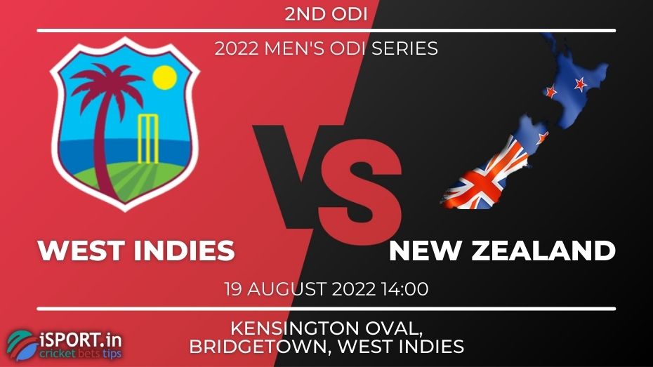 West Indies — New Zealand Prediction on August 19