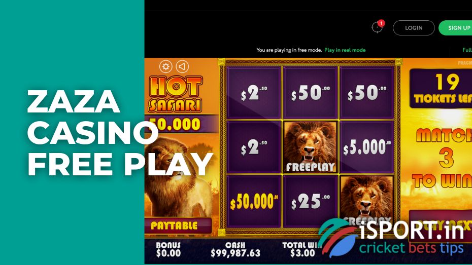 Zaza casino free play
